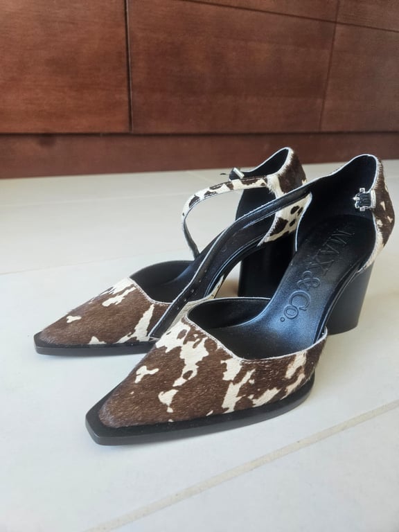 Max Mara — Max Mara cow print calf hair  Heels (Size EU 36, Like new)