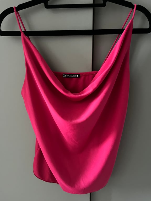 Zara — Zara Pink Cowl Neck Cami Top (Size Small , Like new)