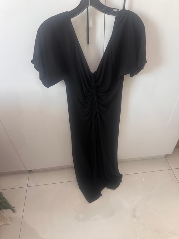 Mango — Mango Victoria Beckham Collab Black Midi Dress (Size M, Like new)
