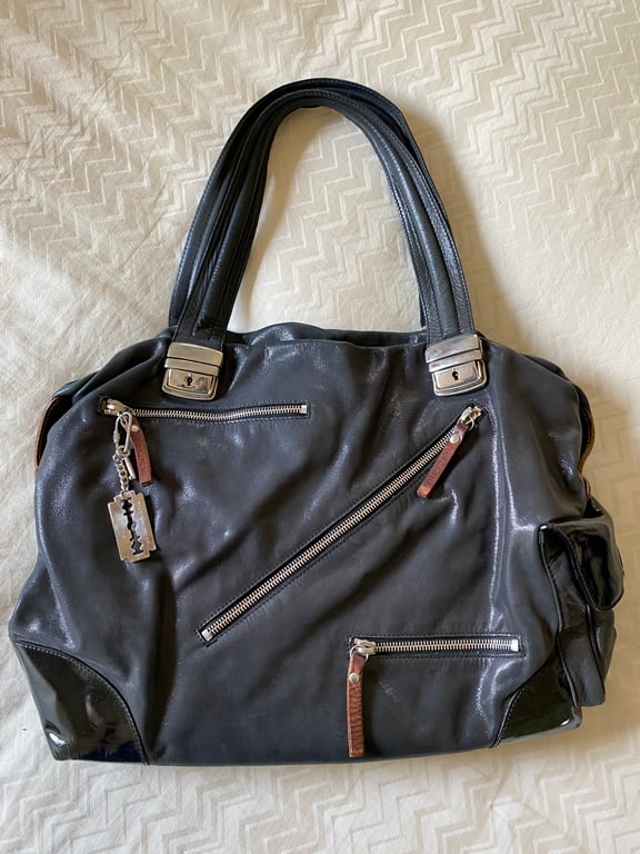 Pauric Sweeney — Pauric Sweeney black metallic bag (Good)