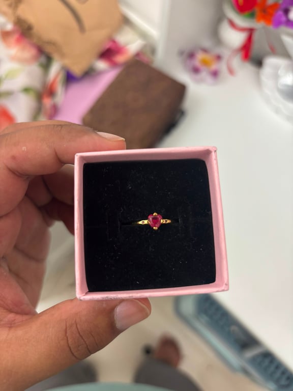 Pandora — 14k Gold Plated Pandora PROMISE RING (Size US SIZE 7-8, Like new)