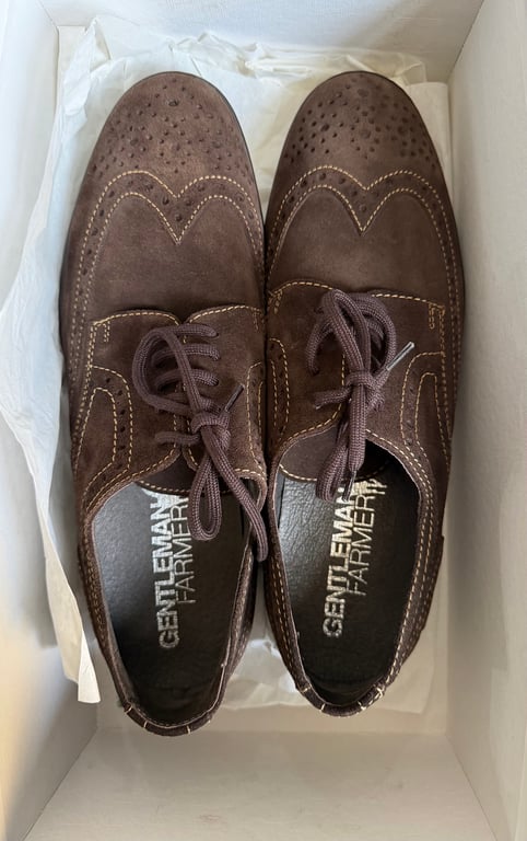 Other — Gentleman Farmer Suede Brogue Shoes EU 45 (Size EU 45, New with tags)