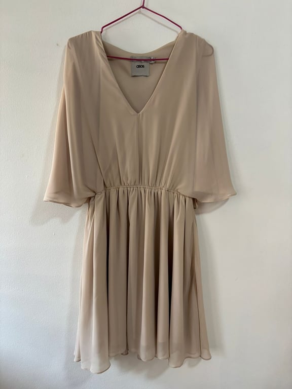 ASOS — ASOS Chiffon V-Neck Dress (Size S, Good)