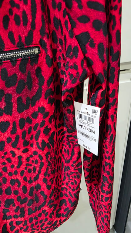 INC International Concepts — INC International Concepts Red Cheetah Print Top (Size S, New with tags)