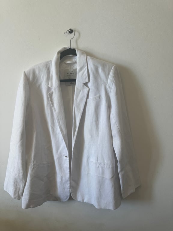 Abercrombie & Fitch — Abercrombie & Fitch linen jacket (Size L, Like new)