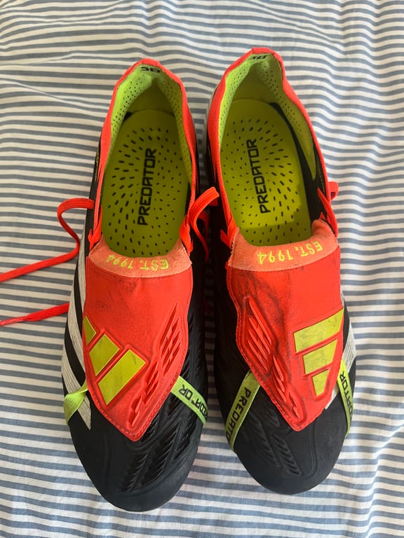 Adidas — Adidas Predator Edge.1 Low-Cut Cleats Neon Orange/Black (Siz (Size 42, Good)