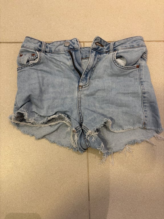 Topshop — Topshop denim shorts (Size Uk 8, Good)