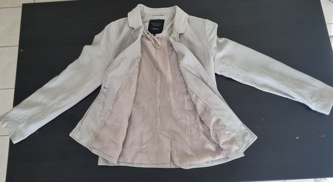 New Look — New Look -Light beige women's blazer jacket -l (Size M, Good)