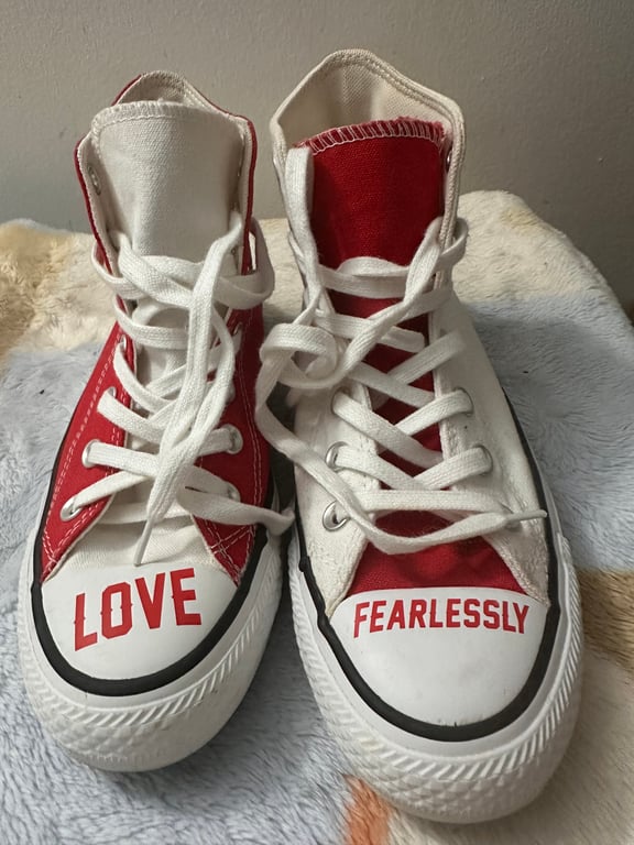 Converse — Converse Love Fearlessly High-Top Sneakers EU 37.5 (Size EU 37.5, Good)