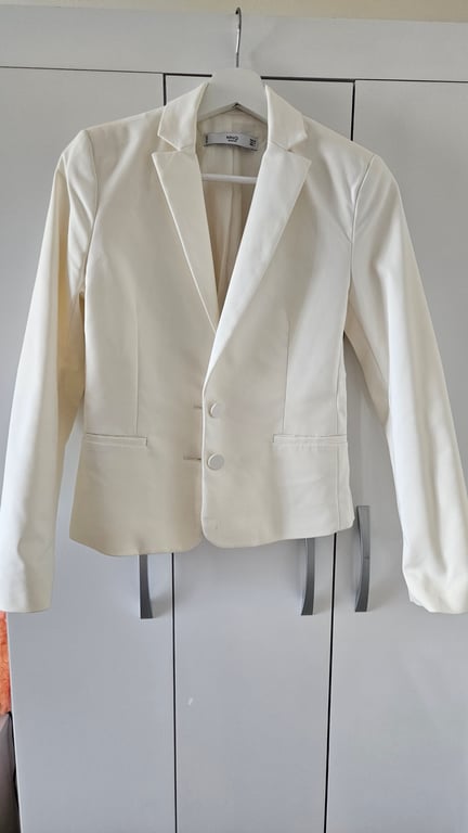 Mango — Mango Cream Blazer Jacket (Size S, New without tags)
