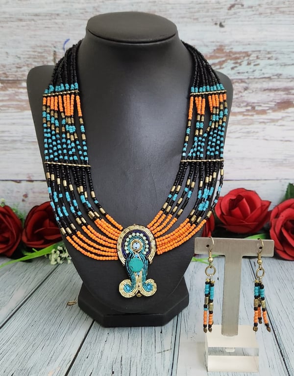 Hajmaal — Hajmaal tribal /ethnic colorful necklace. (Size One Size, New without tags)