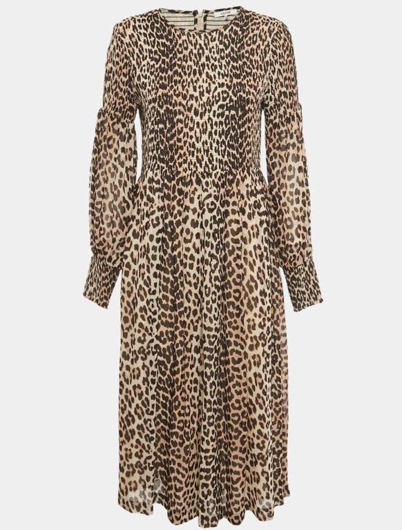 Ganni — Ganni Leopard Print Maxi Dress (Size 42, Like new)