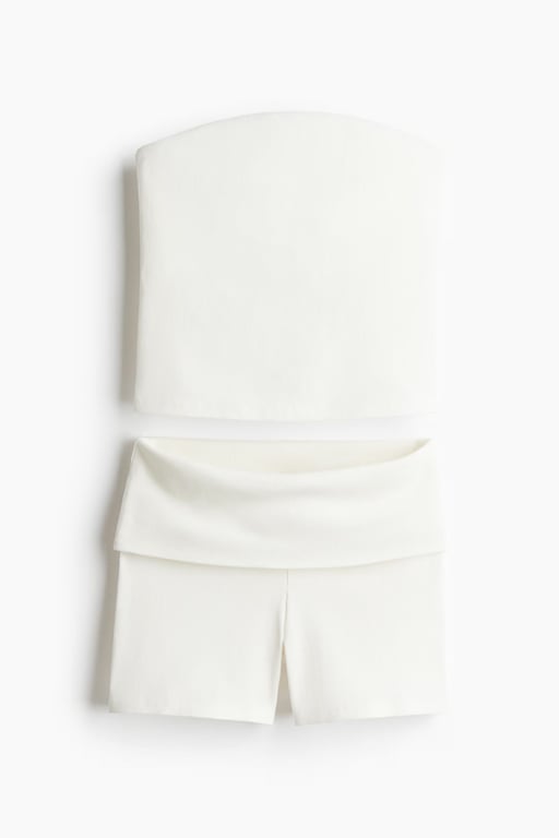 H&M — H&M 2-piece tube top and shorts set (Size M, New with tags)