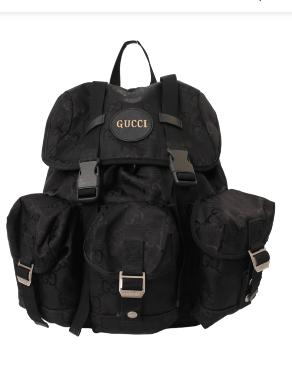 Gucci — Gucci Black Monogram Canvas Backpack (Size One Size, Like new)