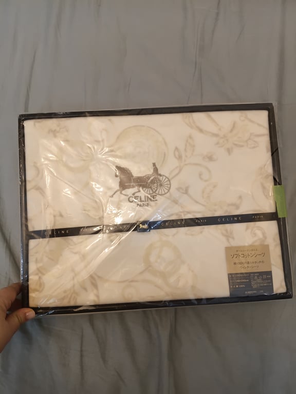 Celine — Celine Paris Soft Cotton blanket -cream off white (Size One Size, New with tags)