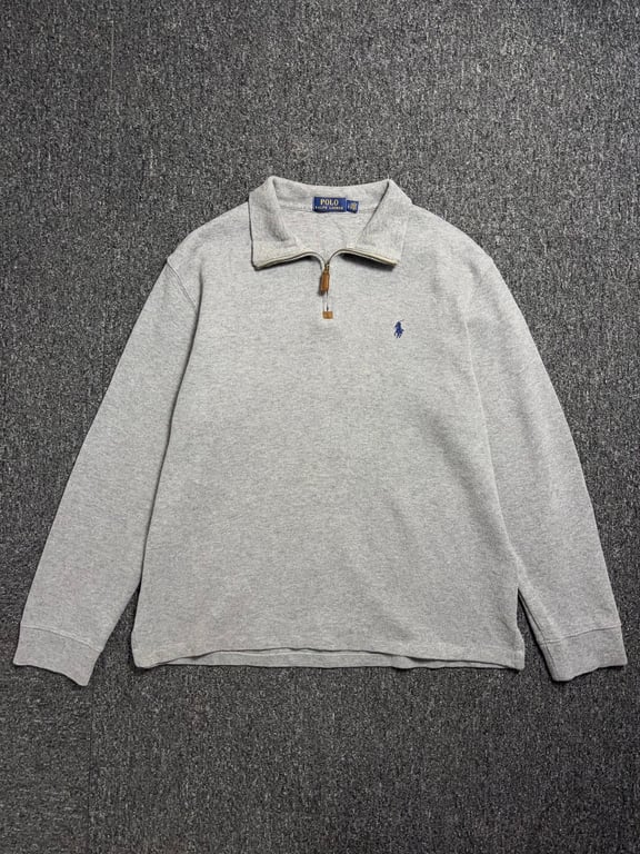Polo Ralph Lauren — Polo Ralph Lauren Estate-Rib Quarter-Zip Pullover (Size Large, Like new)