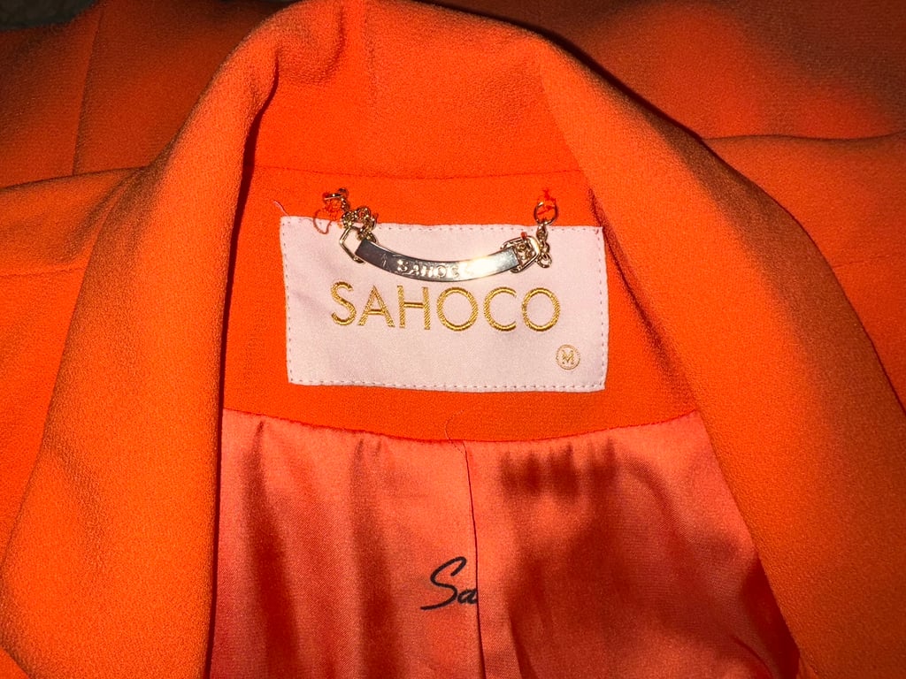 Sahoco — Sahoco Orange Blazer (Size M, Good)