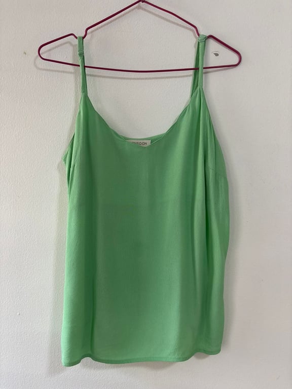 Monsoon — Monsoon Green Cami Top (Size L, Good)