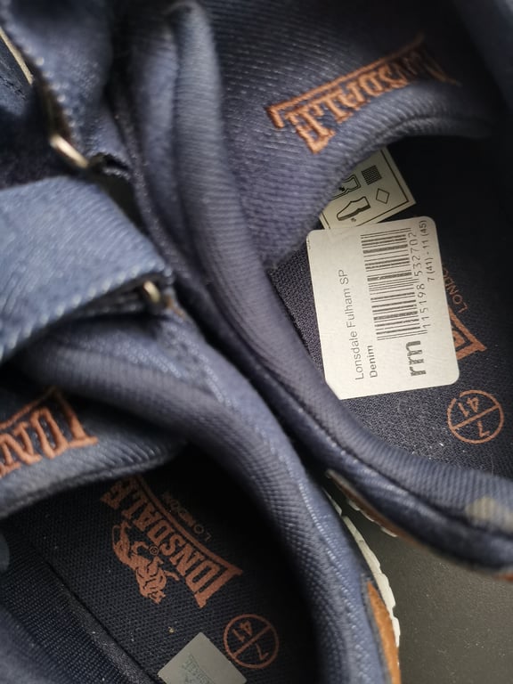 Lonsdale — Lonsdale Fulham SP Denim Trainers (Size EU 41, Like new)