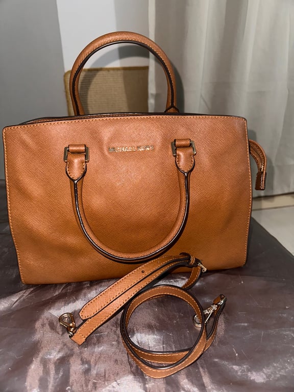 Michael Kors — Michael Kors Brown Satchel Handbag (Size One Size, Good)