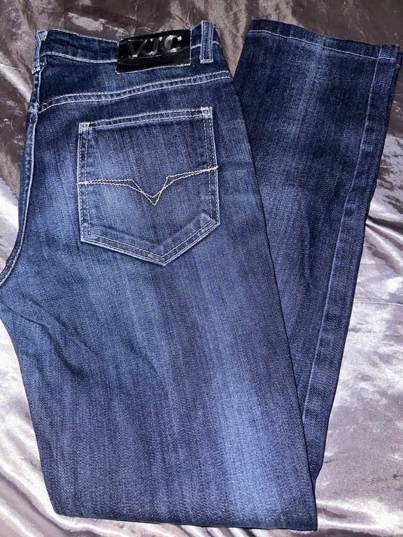 Versace Jeans Couture — Versace Jeans Couture Dark Wash Straight Leg Jeans Size 33 (Size 33, Good)
