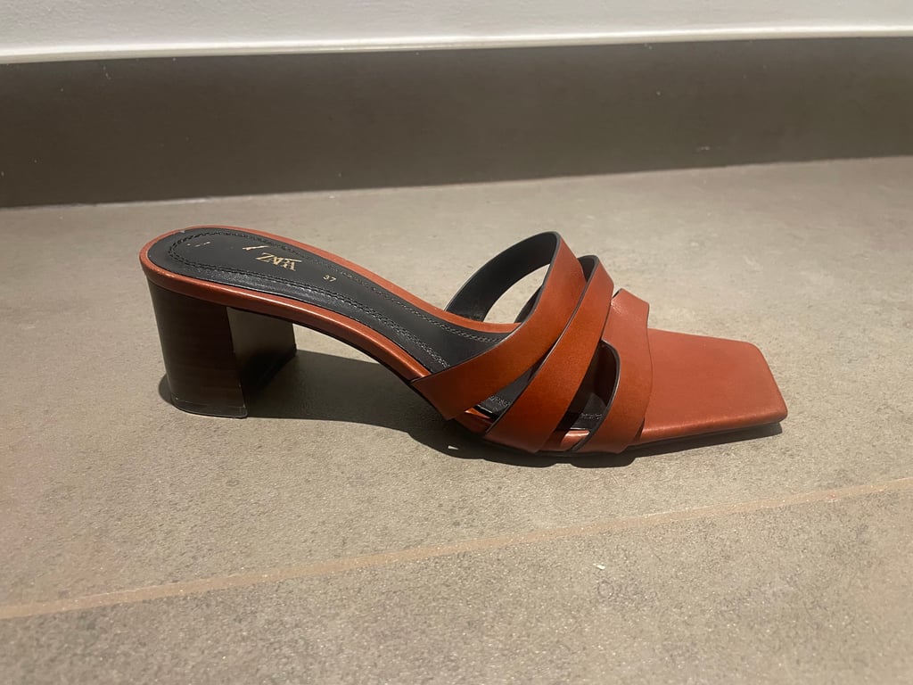 Zara — Zara brown Heeled Mules EU 37 (Size EU 37, Good)