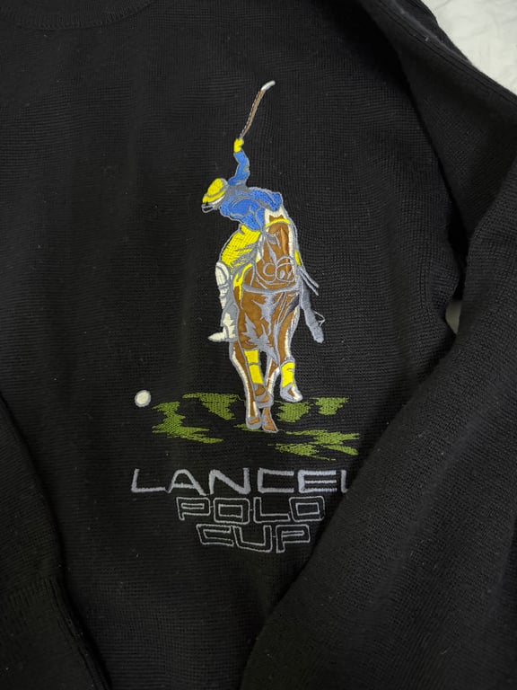 Lancel — Vintage Lancel knitted long-sleeve top (Size L, Good)