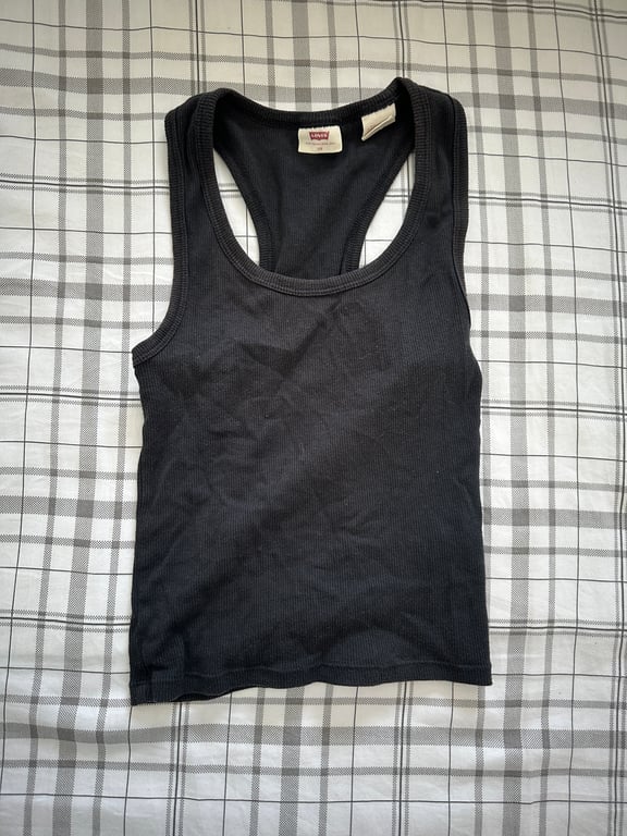 Levi's — Levi's Black Ribbed Tank (Size XS, Good)