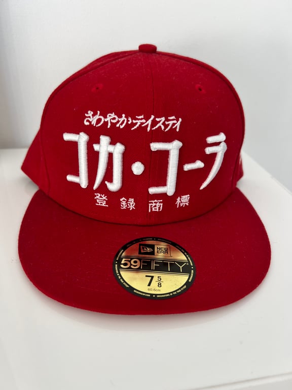 Other — New Era fitted cap “Coca-Cola” Japanese size 7 5/8 (Like new)