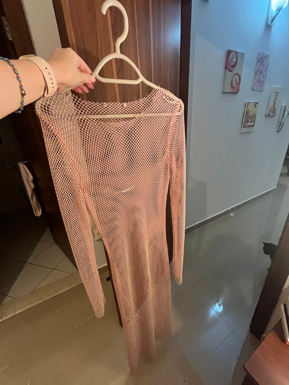 Bershka — Bershka Mesh Long Sleeve Dress (Size S, Like new)