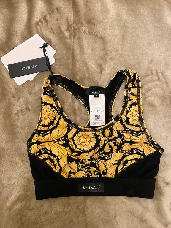 Versace — Versace Crop Top - Baroque print (Size S, New with tags)