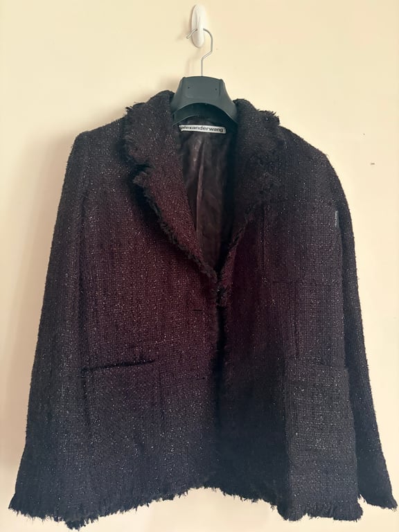 Alexander Wang — Alexander Wang Tweed Cotton Coat (Size M, Good)