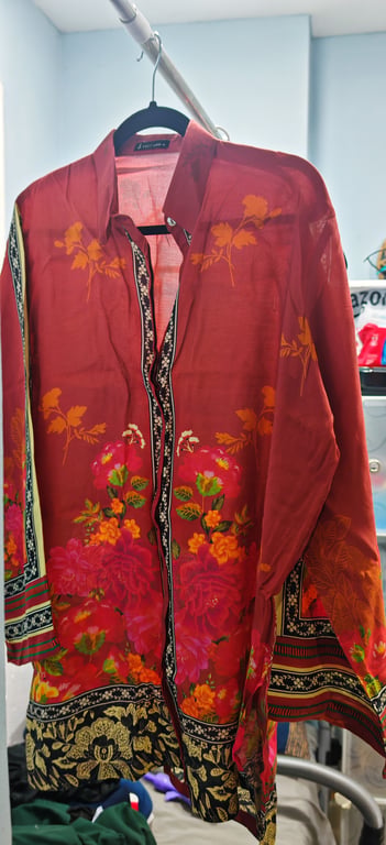 J.Crew — Silk Co ord set from j. Pakistan (Size L, New without tags)