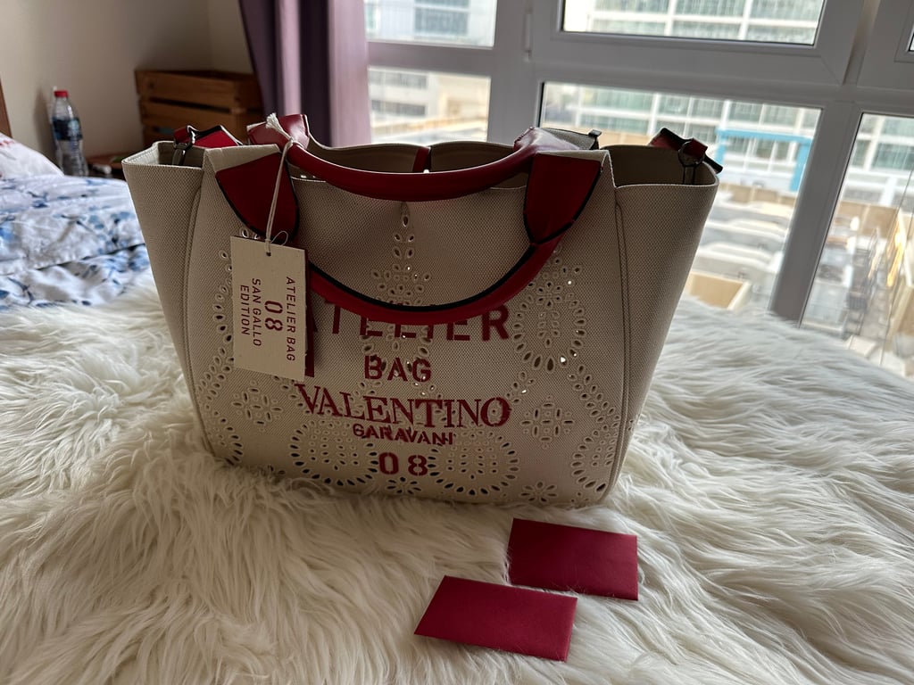 Valentino — Valentino Natural Canvas Medium 08 San Galo Edition (New with tags)