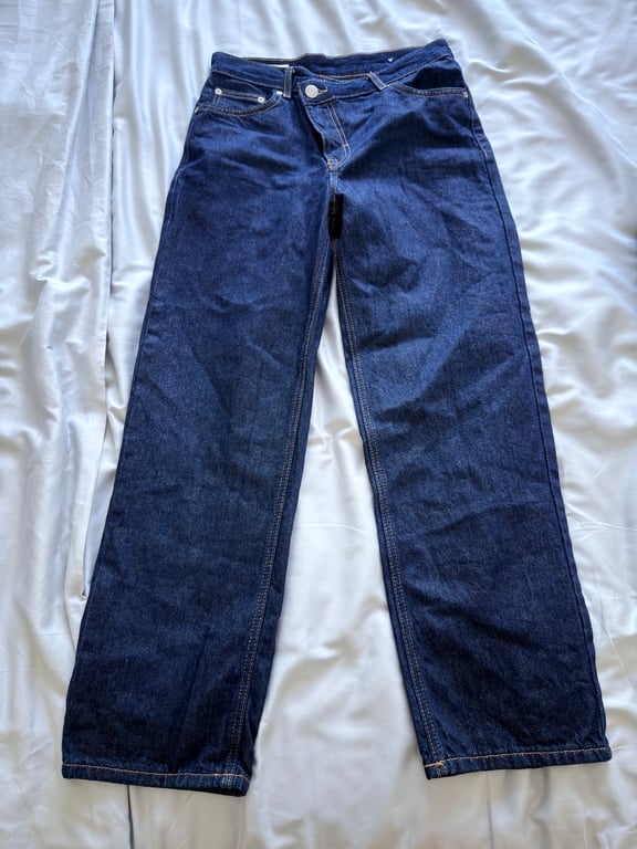 Pull & Bear — Pull & Bear Dark Wash Straight Leg Jeans (Size 34, Like new)