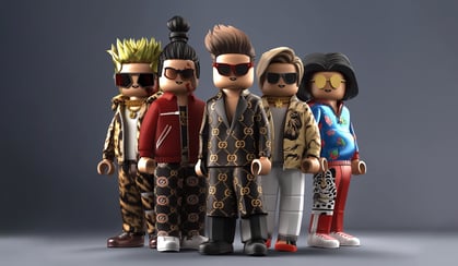 Digital Metaspace characters representing Metaverse trends.