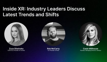 Panel discussion on Social AR Trends and Industry Shifts with Industry Leaders in AR Technology.