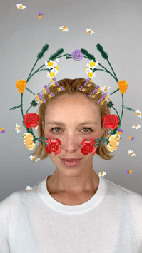 Lego Flower Print AR advertising 