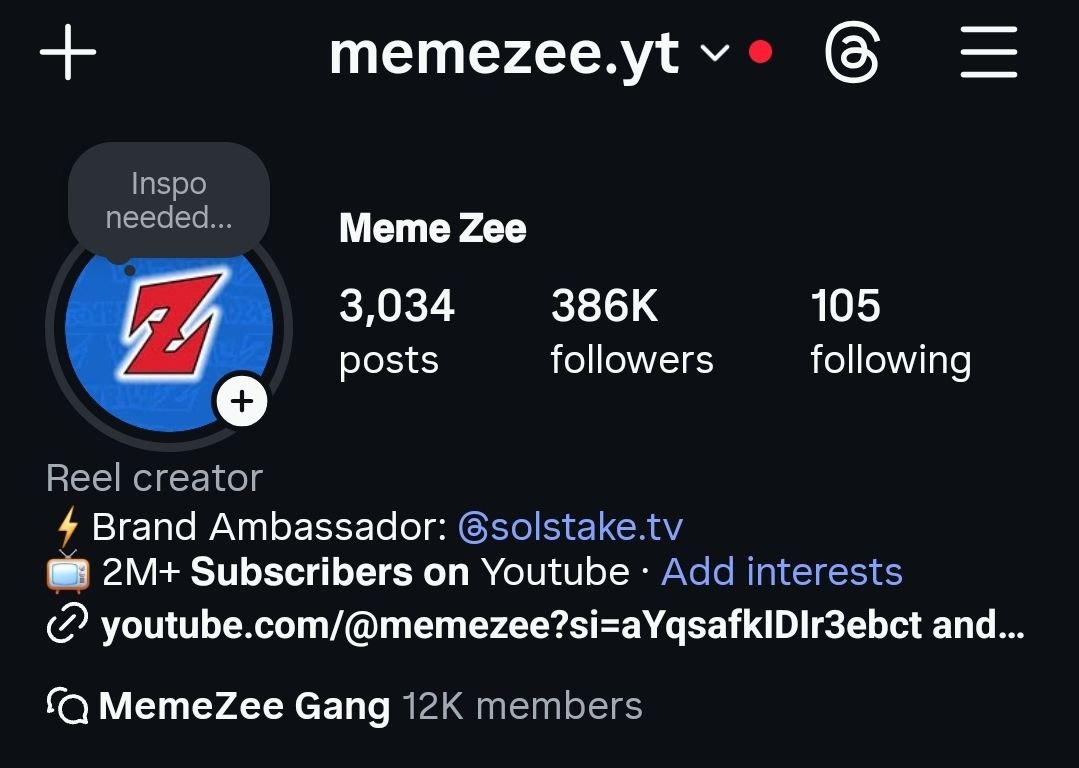 Memezee profile