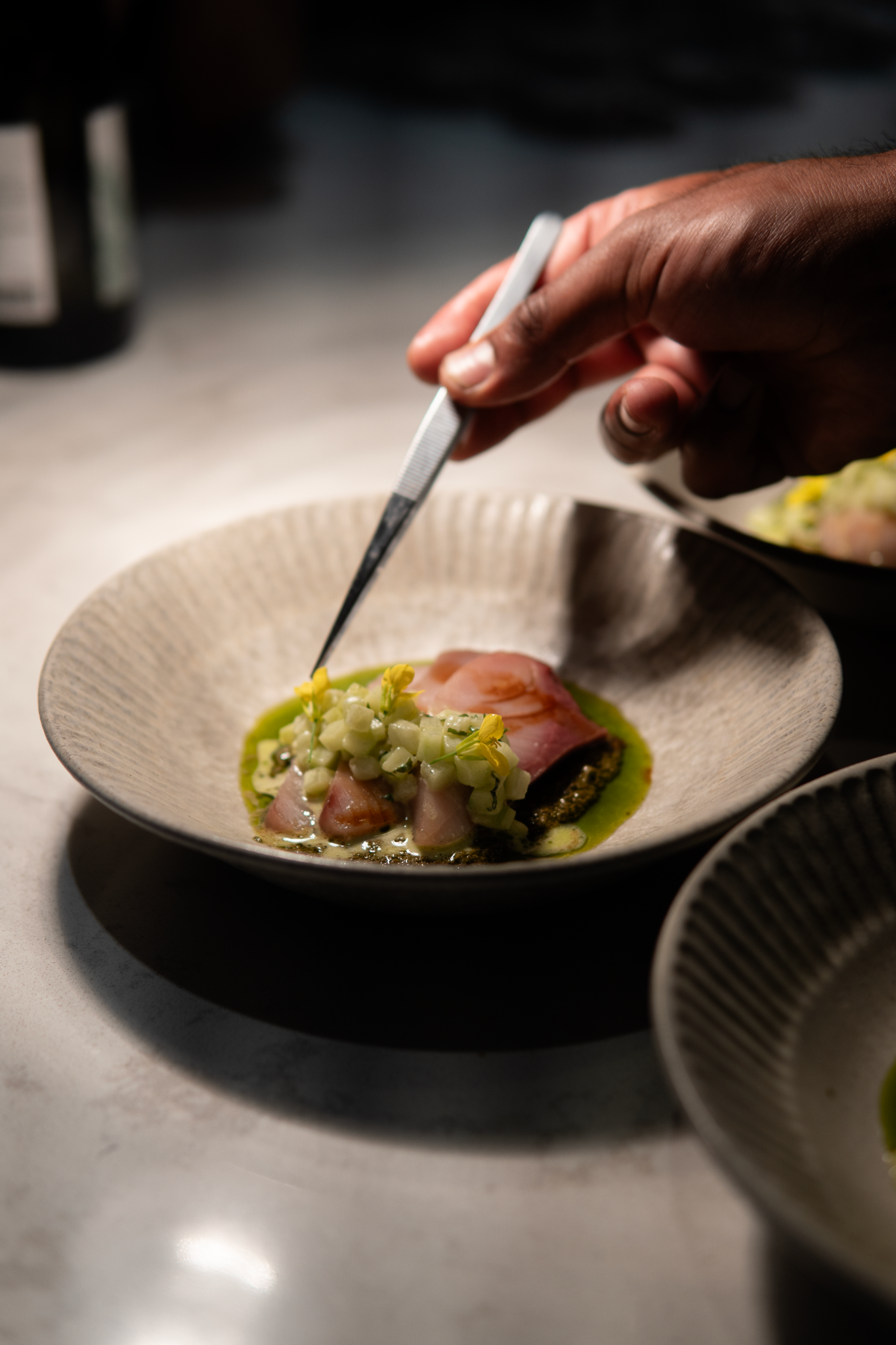Fine dining tasting menu prepared by private chef in Vancouver