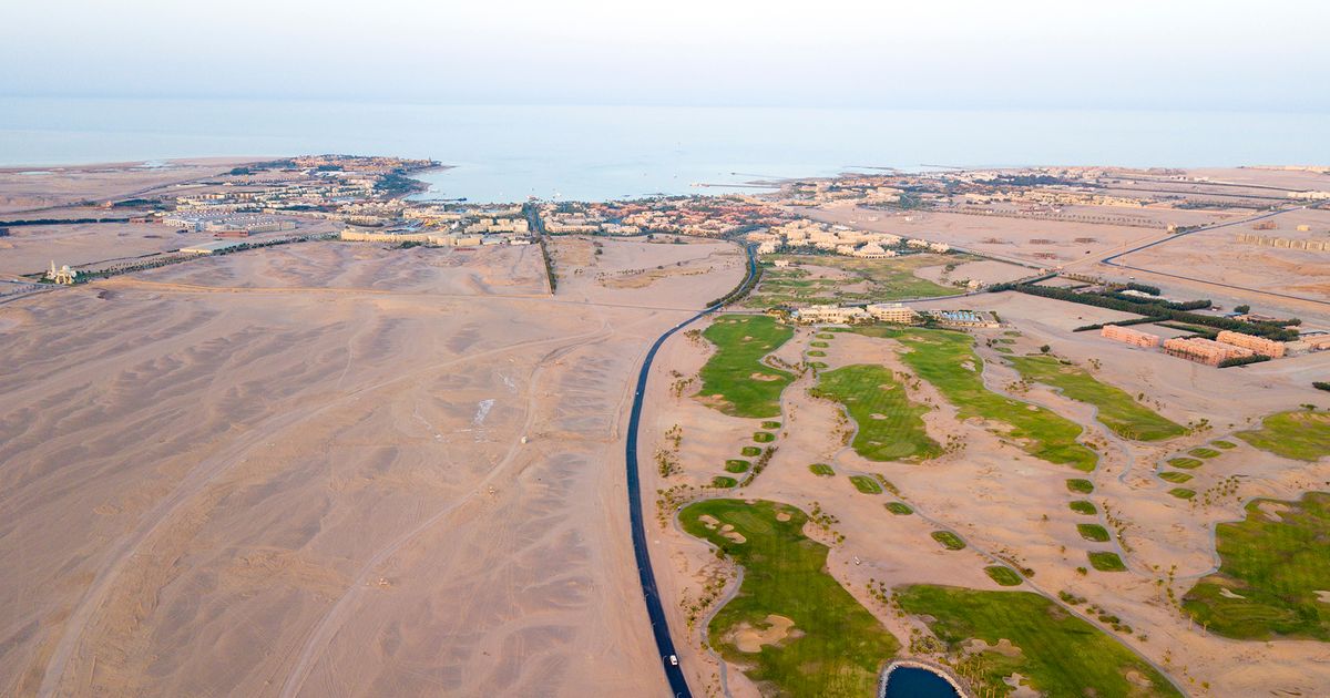 Drone Shot over the Safaga Bay in Egypt