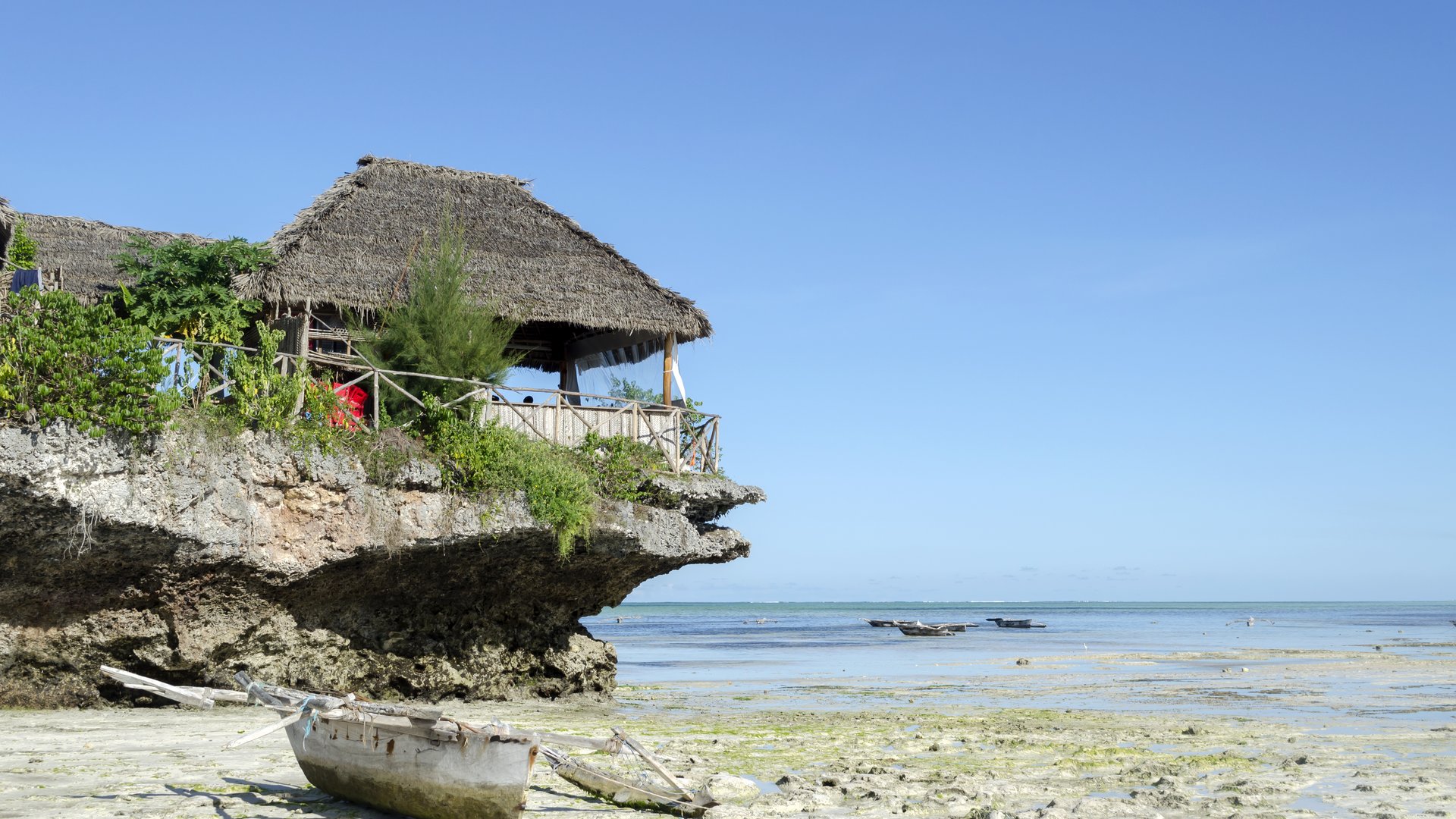 Beautiful House on a rock at Kiwenga Beach in Zanzibar