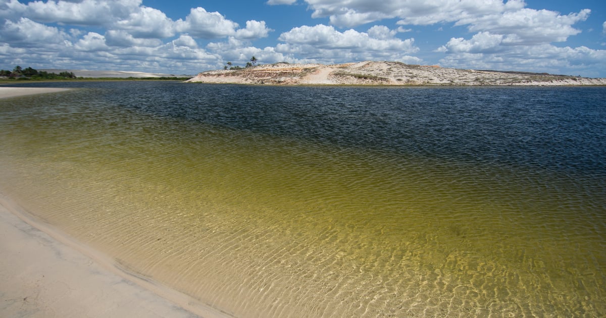 Green blue water at Uruau Brazil Kitesurfing Spot