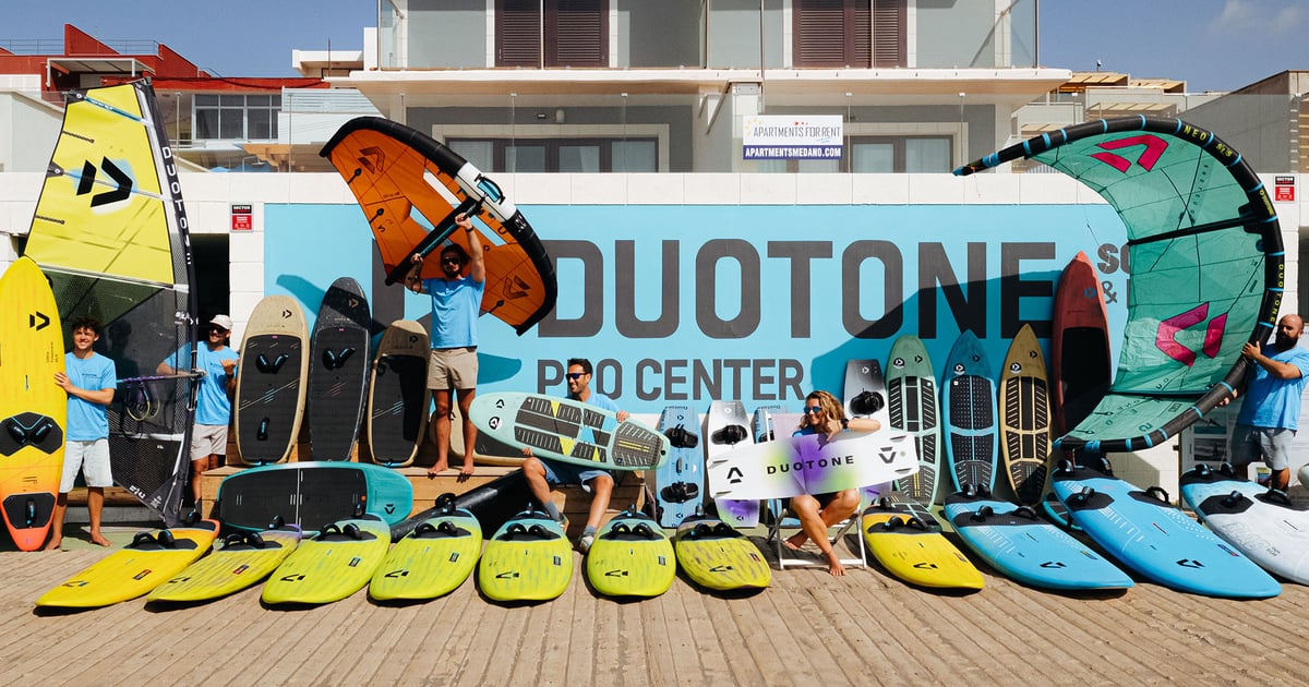 Kite School in El Medano, Tenerife, Canary Islands, Spain