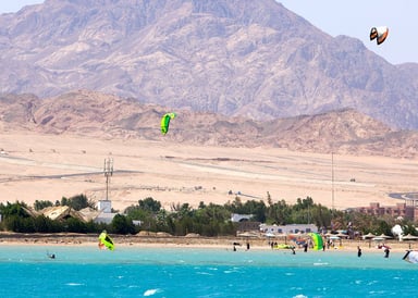 Dahab Lagoon View from Kiter to the Beach