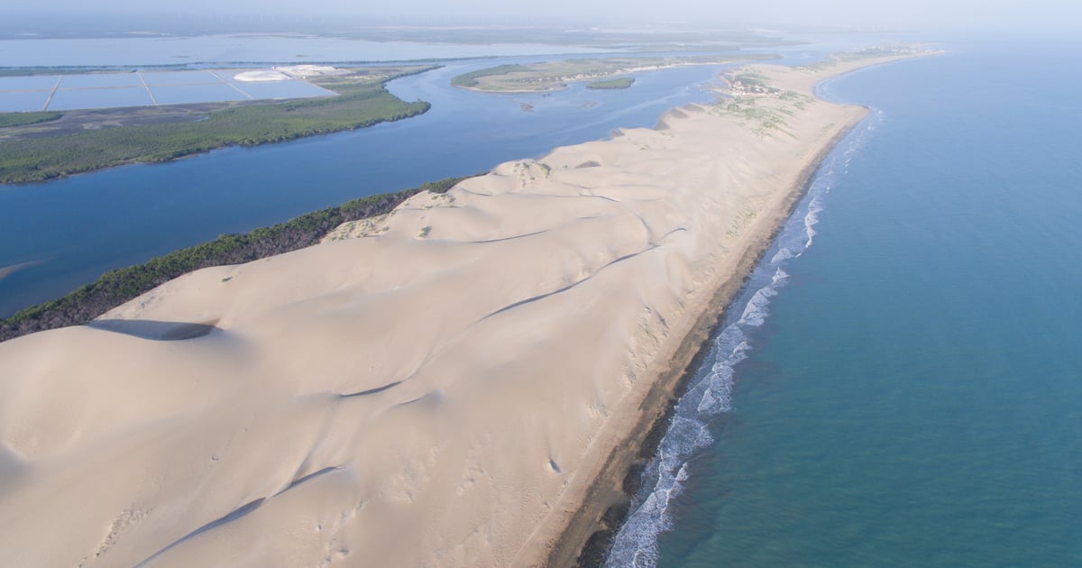 Sandbank at Galinhos Brazil Kite Spot