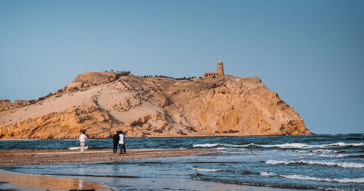 Rock in the Ocean at Sawadi Kitesurfing Beach