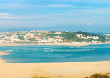 Panorama picture of BOM Sucesso bay in Portugal