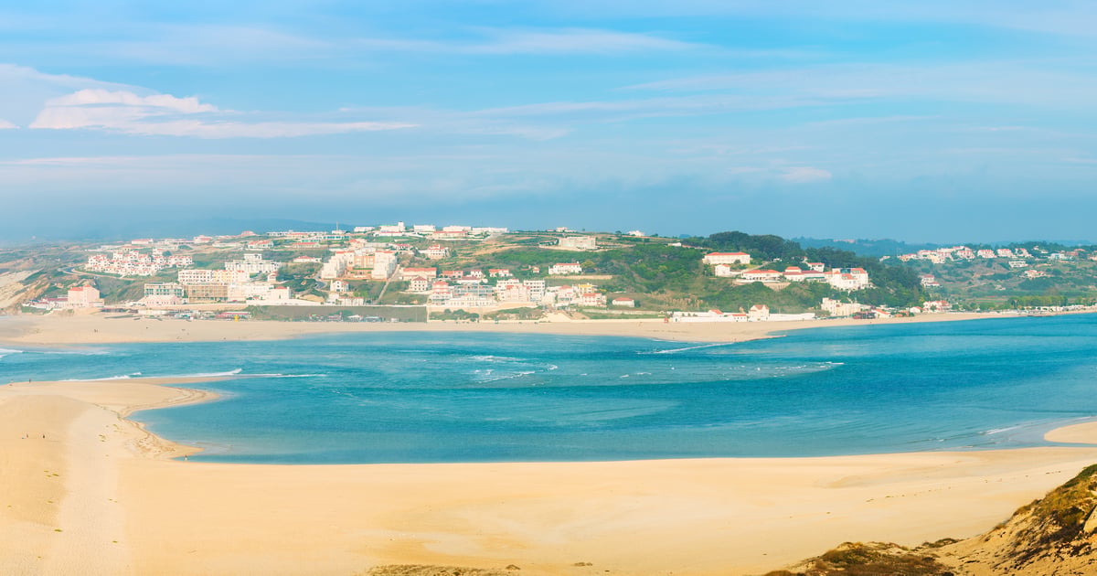 Panorama picture of BOM Sucesso bay in Portugal