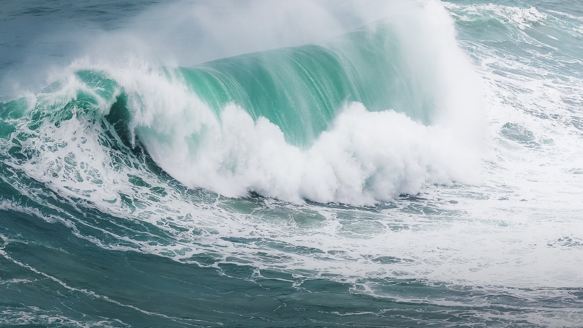Big waves of Nazare Portugal
